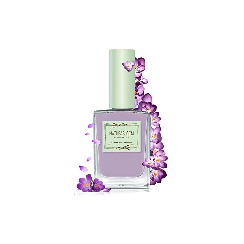 Nail Polish Quick Drying Purple (Lilac Delight) - Natural Nail