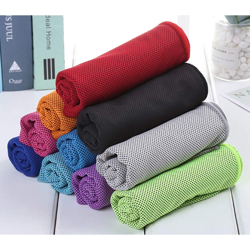 Tokyo Planning Super Cool Towel, Light Green, 15.7 x 31.5