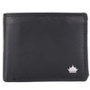 Manza Men's Wallet Genuine Leather Wallet RFID Protection Zip Compartment