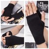 Cashmere Fingerless Gloves, Winter Warm Gloves Black Fingerless Gloves Women