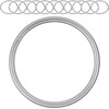 Your Day Mate Silver Tone Metal O Rings Closed O