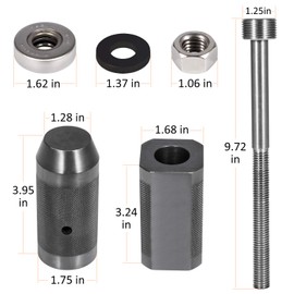 E-cowlboy 9U-6891 Injector Sleeve Remover Installer Set+9U-7227 Injector Height Tool+J-38587-a Engine Barring Socket for CAT Caterpillar 3406E C-15 C-16 Engines (8 PCS)
