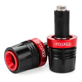 ZEXDDI Compatible With Grom 125 2025 MSX 125 MSX125 2014-2023 2024 2025 Grom Accessories Motorcycle Handle Bar Ends Grips Plug Sliders Handlebar Grips Cap (Red)