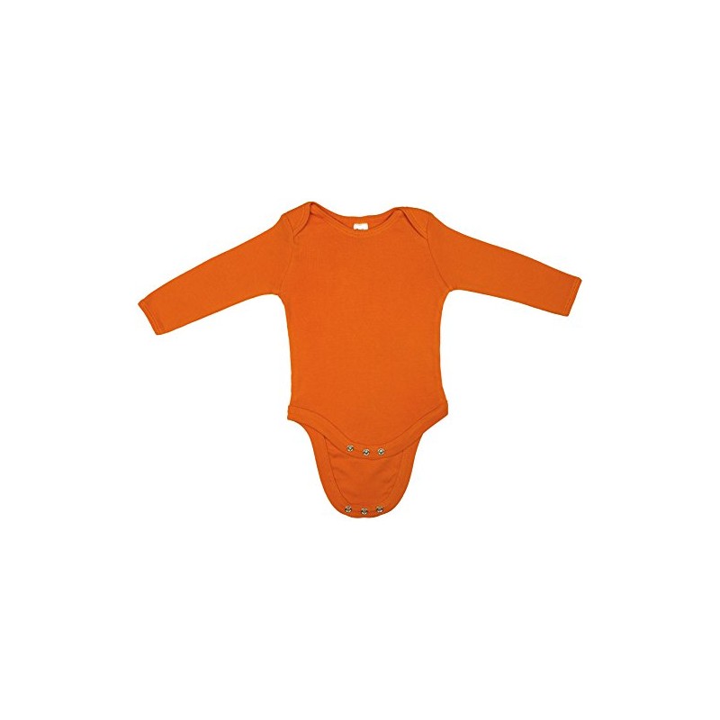 Earth Elements Baby Long Sleeve Bodysuit 3-6 Months Orange
