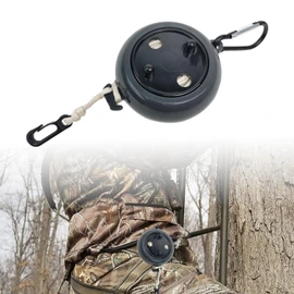 bssiwbepon Retractable Bow Hoist Tree Stand Bow Hunting Accessories and Deer Hunting Equipment Saddle Bow Pull Up Rope 33ft Heavy Duty
