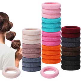 150 Pack Hair Ties for Little Girls, Soft Hair Ties No Damage Small Seamless Hair Bands Elastic Ponytail Holders Hair Accessories