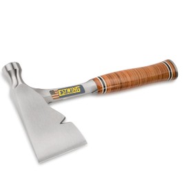 ESTWING Carpenter's Hatchet - 13" Carpenters Axe with Smooth Face & Genuine Leather Grip - E2H