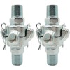 MustBee 4 Sets NPT Iron Air Hose Fitting, Universal Coupling,