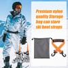 lasuroa 2pcs Ski Boot Carrier Straps with Storage Bag, Portable