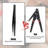 BOXOB Cable Tie Opener Tool, Black Stainless Steel Zip Tie