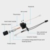 Ceramic Hotend Kit, Hardened Steel Nozzle for Qidi X Plus