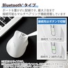ELECOM EX-G M-XGS30BBSKWH Wireless Mouse, Bluetooth, Silent, S Size, 5