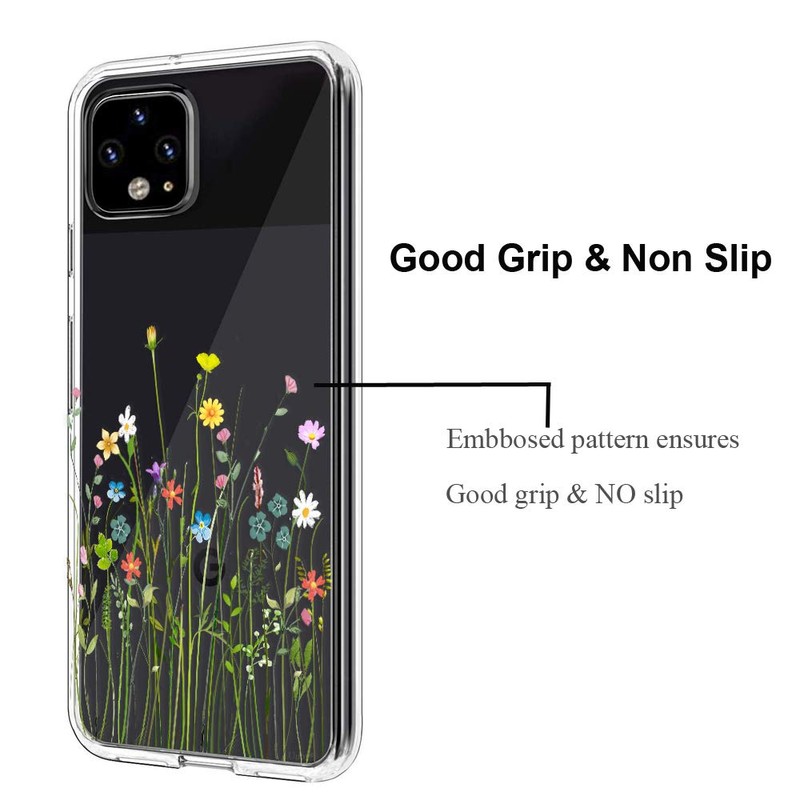 Unov Pixel 4 XL Case Clear with Design Soft TPU