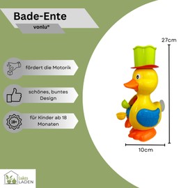 Bath Toys, Bath Toys, Bathing Gift for Kids, Babies, Water Toys for Boys and Girls, Waterfall, Shower, Wall Mounted with Suction Cup, Ages 18 Months and Above