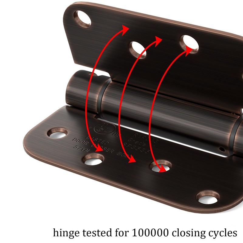Haidms Self Closing Door Hinges 3 Pack Oil Rubbed Bronze