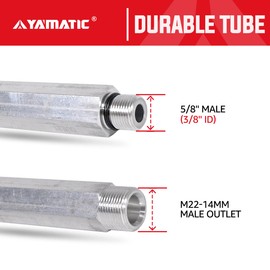 YAMATIC Pressure Washer Parts for 190589GS 190634GS 201497GS, Compatible Outlet Tube Replacement for Homelite & Himore Pressure Washer Pump, Silver