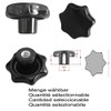 Star Grip Nut M8 Diameter 40 mm DIN6336 K Black