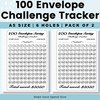 LingLingo 100 Envelopes Money Saving Challenge Binder, Easy and Fun
