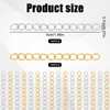 200Pcs Necklace Chain Extender for Jewelry Making 5cm Tail Extender