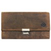 Greenburry Vintage 1785A-25 Leather Waiter's Wallet with Window, brown