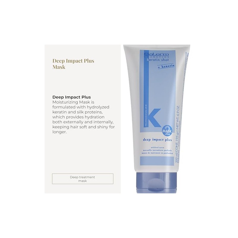 Salerm Cosmetics Keratin Shot Mask Deep Impact Plus 200ml