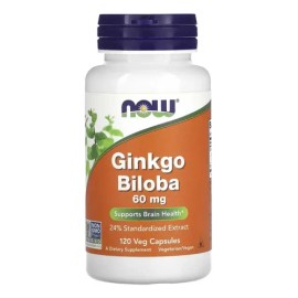Now Foods Ginkgo Biloba 120 Cápsulas Vegetales Sabor