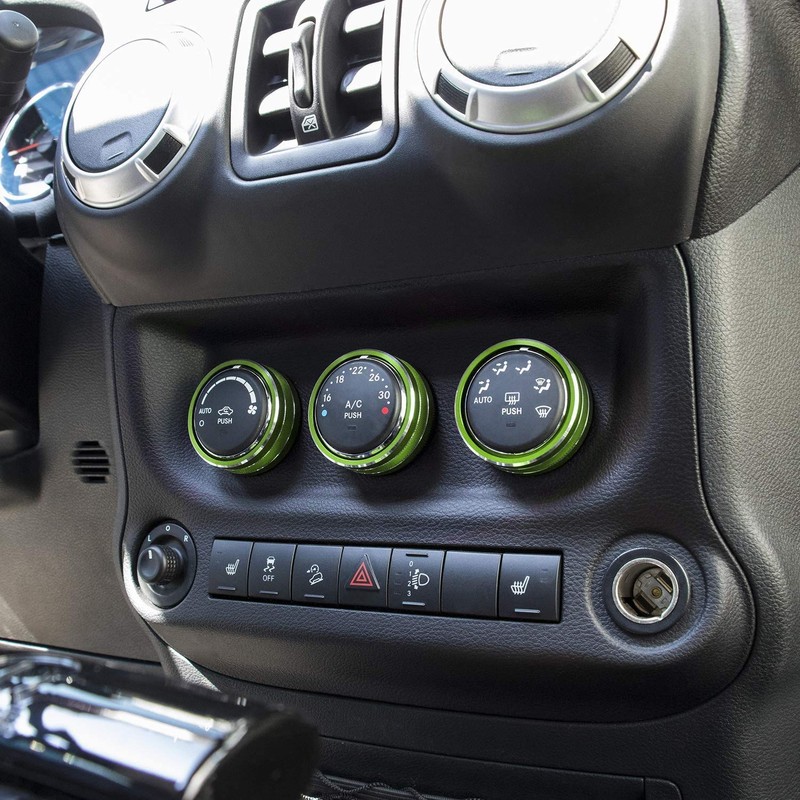 (Green) - Danti 3pcs Audio Air Conditioning Button Cover Decoration