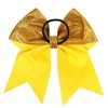 Glitter Cheer Bow Girls Hair Bows Ponytail Holder Hair Ties