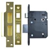 LEGGE N5762 BS 5 Lever Sashlock - 76mm Polished Brass