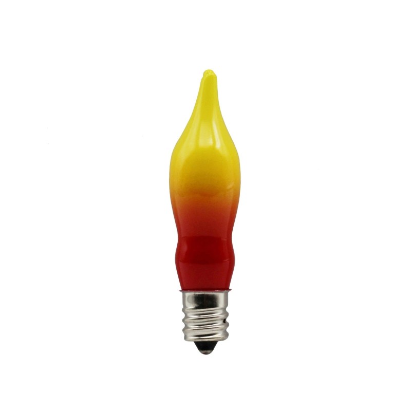 Creative Hobbies 12 Pack Orange & Red Flame Tip Bulbs,