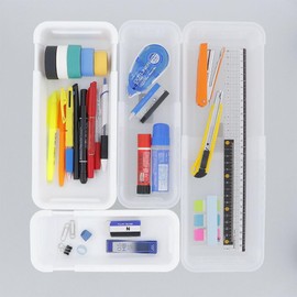 Liberty Corporation Cutlery Case, Extendable, Slim, L, Clear, Made in Japan, LD-58, Organizing Tray