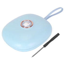 Vibrating Digital Alarm Clock Portable LED Electronic Digital Alarm Clock for Heavy Sleepers Students Children Sky Blue
