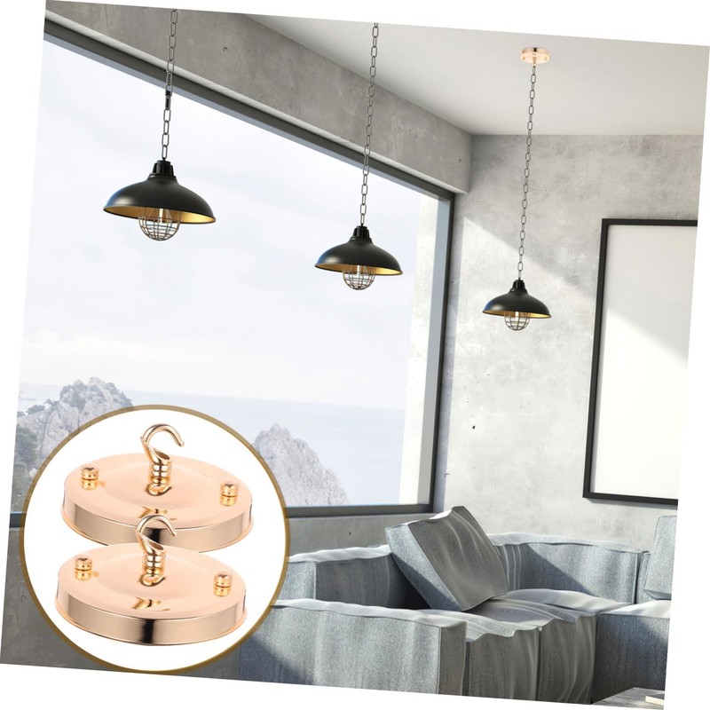 Operitacx 2Pcs Chandelier Mounting Plate Canopy Lights Cover for Pendant