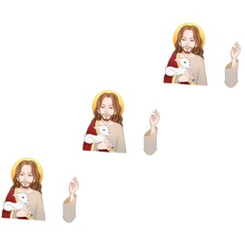 iplusmile 3pcs Car Wiper Sticker Jesus Decal for Left-Hand Swing Wipers for Personalization and Decor