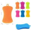 6 PCS Silicone Dish Sponges, Super Durable Safe and Dry