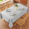 SASTYBALE Gray Tablecloth Rectangle, Spillproof Table Cloth Wrinkle Resistant Washable
