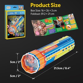 CubicFun 661117 Kaleidoscope DIY Craft Set Optics, Light and Colours, Experiment Set for Children from 5 Years