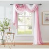1 Piece Ombre Chiffon Sheer Window Scarf Valance Curtains 18ft