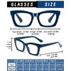Hubeye Oprah Style Reading Glasses for Women Men Blue Light
