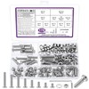 178 Piece M6 Screw Set, Allen Screws Nuts Set, Silver