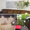 Helprise Expandable Willow Lattice Fence Panel Plant Support Garden Trellis