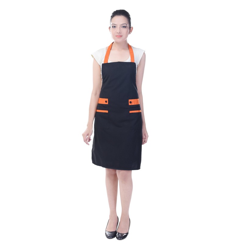 Switchon one Waterproof Bib Apron Plus one Waist Apron Black