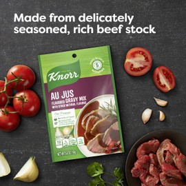 Knorr Gravy Mix For Delicious Easy Meals and Side Dishes Au Jus No Artificial Flavors, No Added MSG 0.6 oz, 24 count