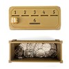 Penny Game with 30 Metal Coins,1 Dice,Coin Drop Game,A Fun