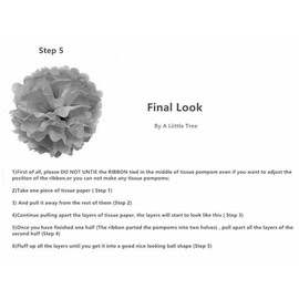 A Liittle Tree-12 PCs Mixed Tissue Paper Pompoms Pom Poms Hanging Garland Wedding Party Decor (Autumn Shade)