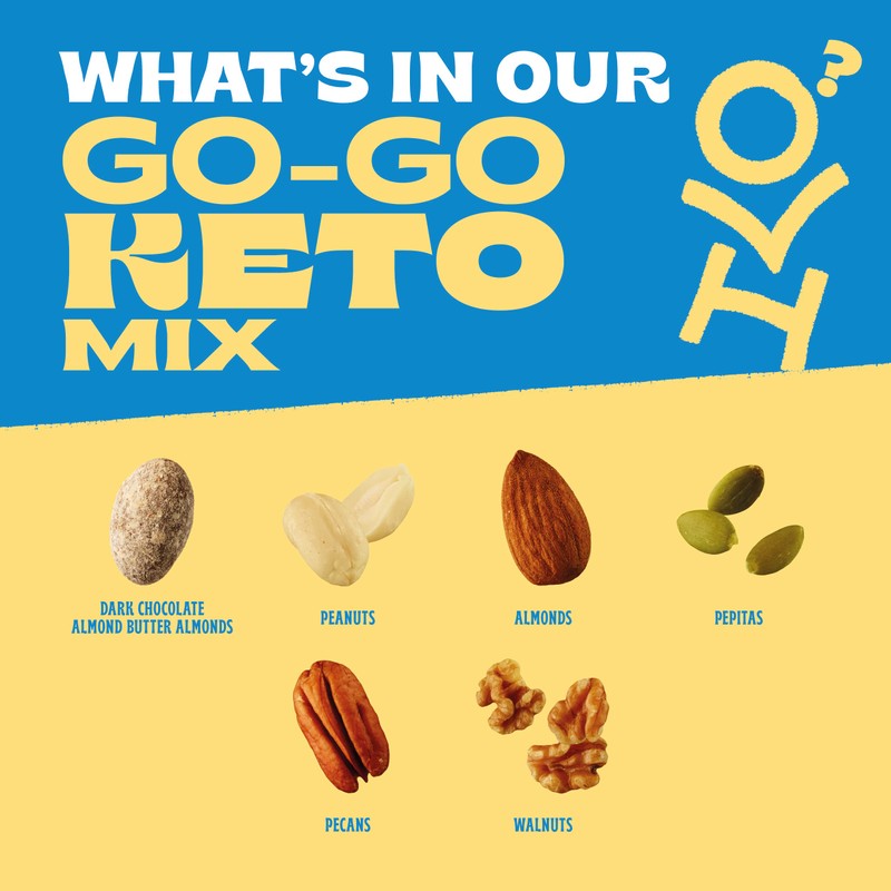 Orchard Valley Harvest Go-Go Keto Mix, 14 Pack (1.85 oz),