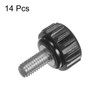 sourcing map 14pcs Knurled Knobs M5 x 10mm Male Thread