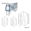 WITEN&NOCK 2 x 80 cm Shower Seals with Double Lip