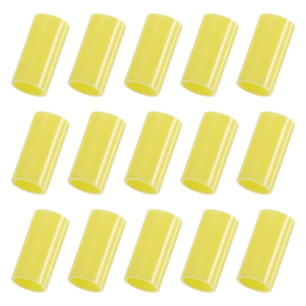 uxcell 15Pcs Silicone Straw Tips, Metal Straw Covers, Soft Reusable