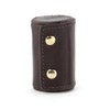 Kikkerland Shot Glasses with Leather Protective Case, Brown